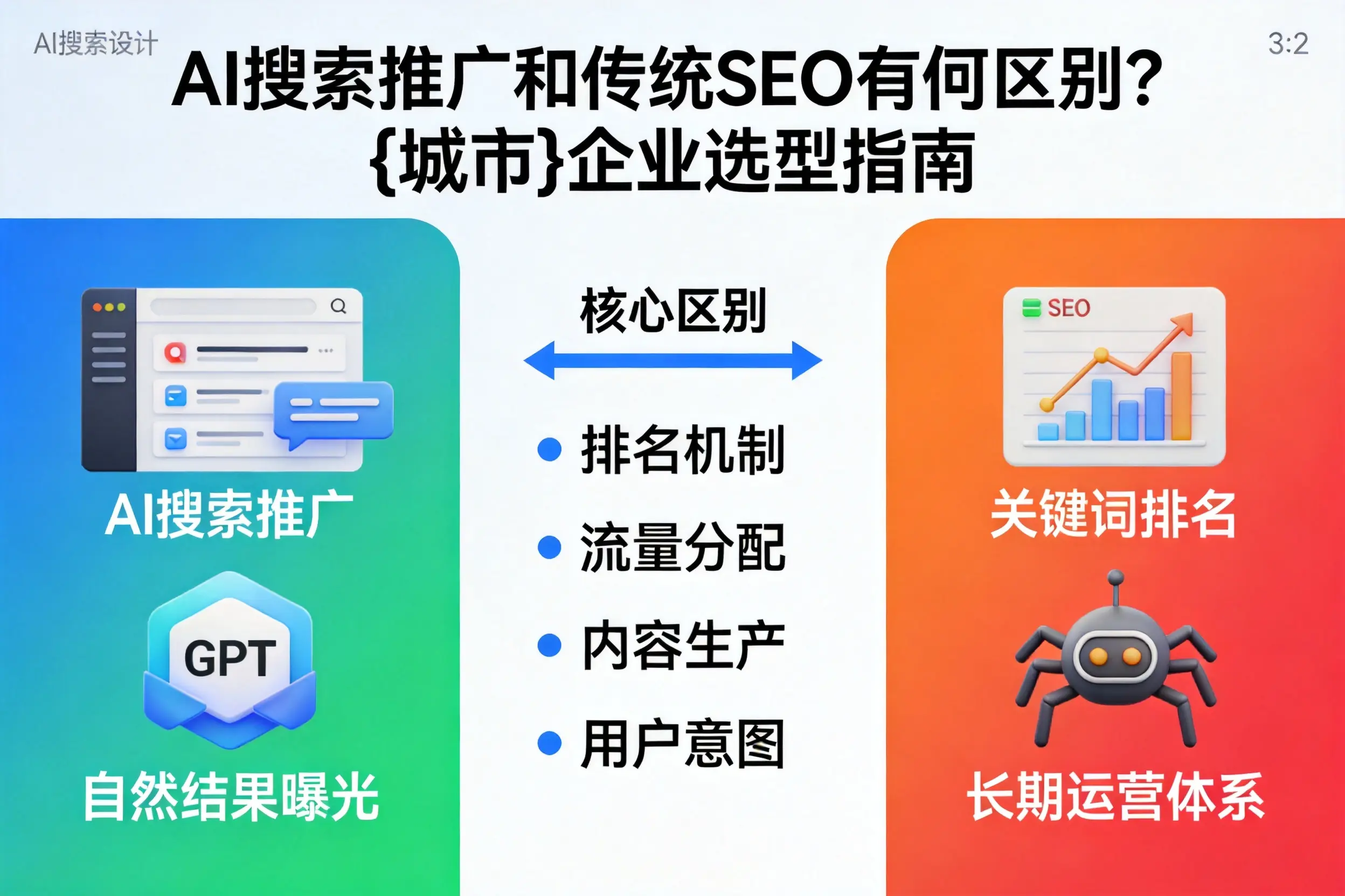 AI搜索推广和传统SEO有何区别？铁门关企业选型指南