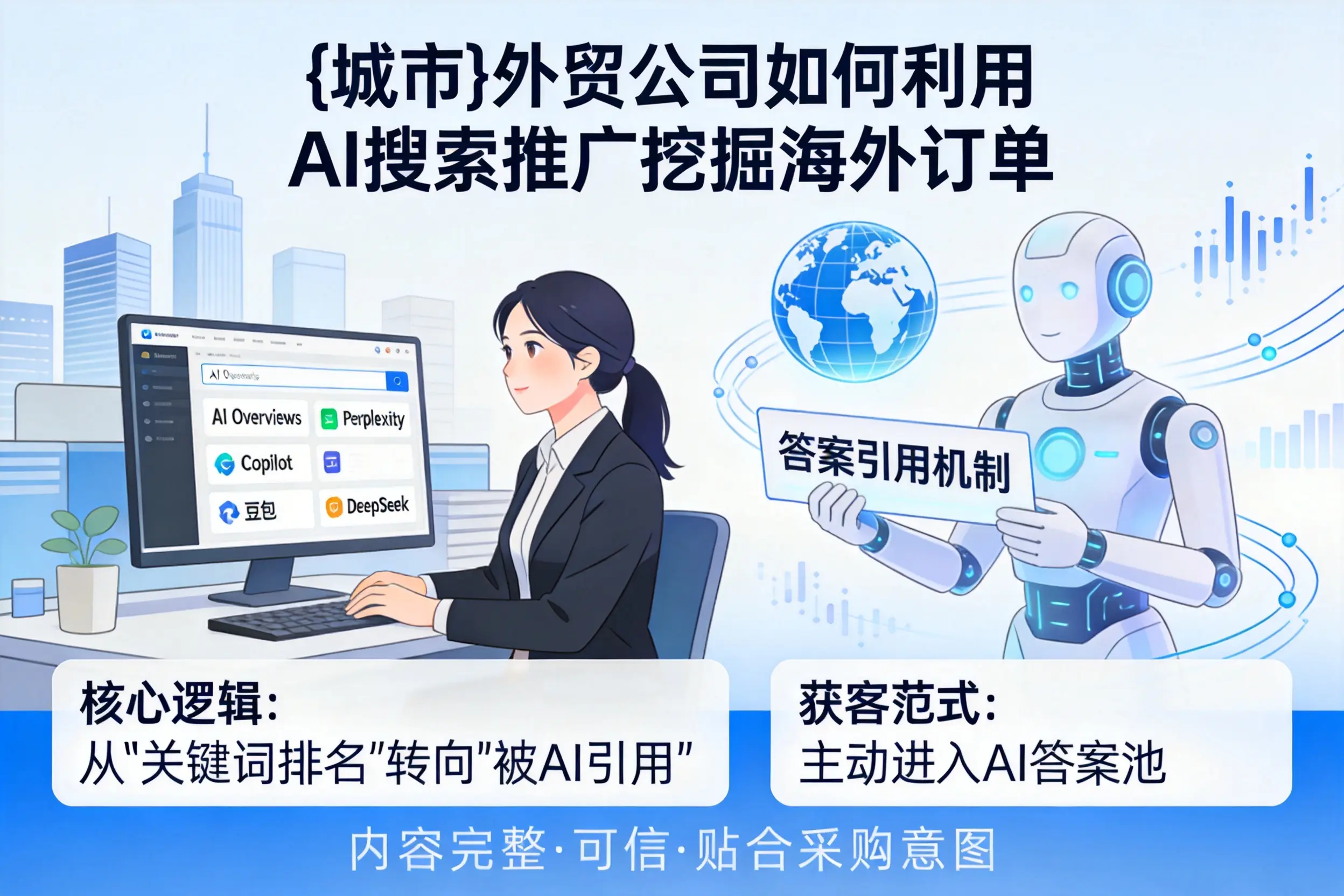铁门关外贸公司如何利用AI搜索推广挖掘海外订单