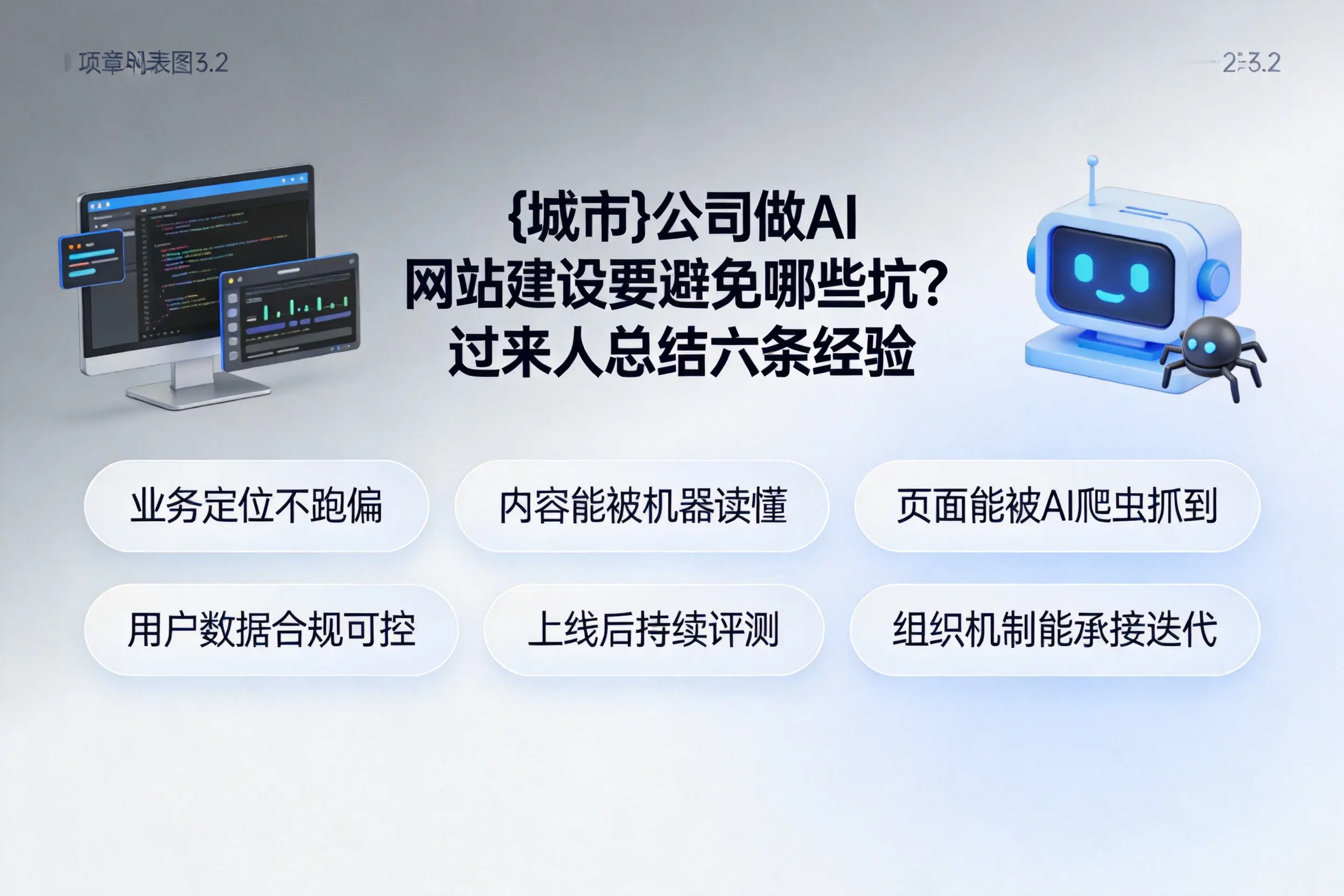 铁门关公司做AI网站建设要避免哪些坑？过来人总结六条经验
