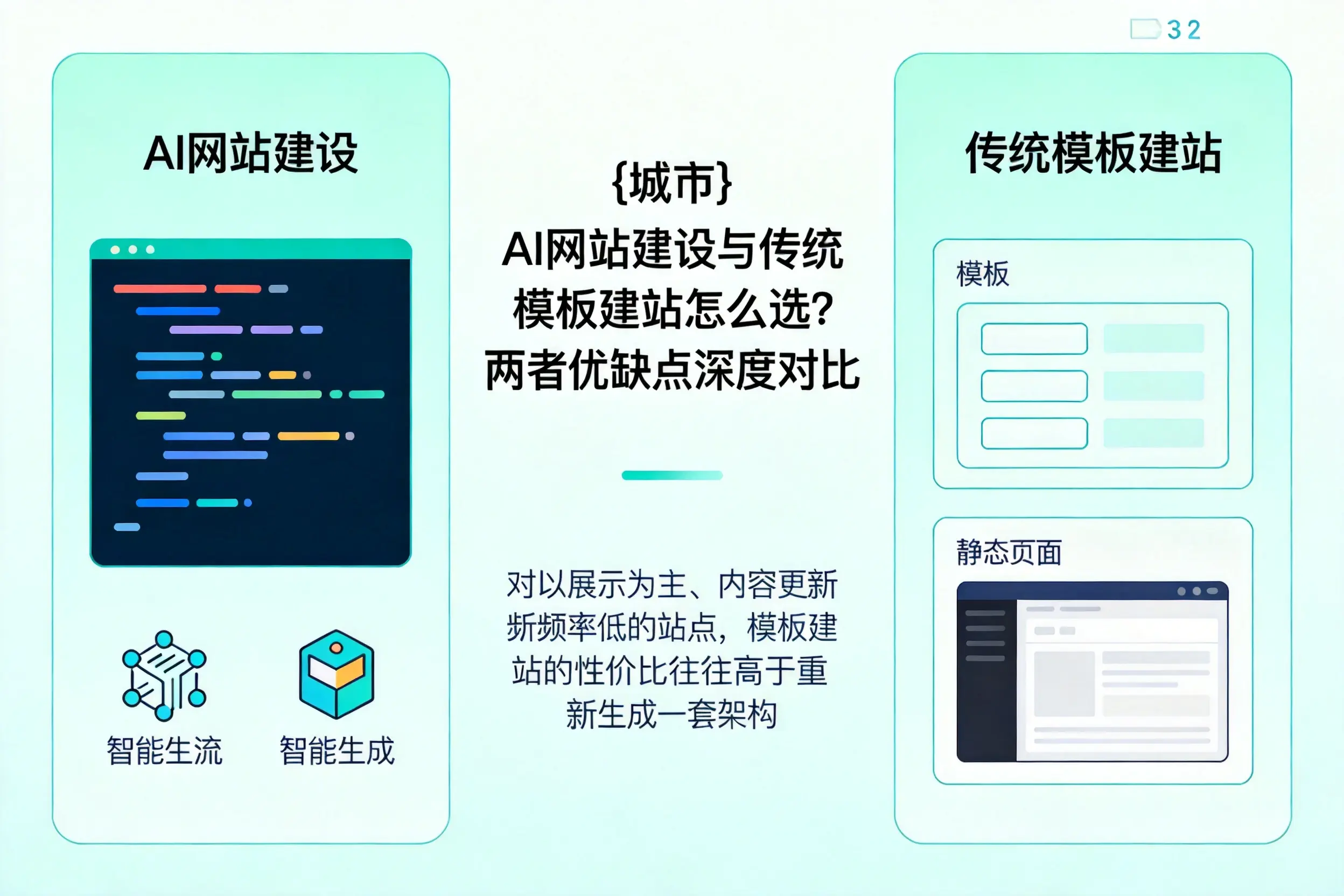 铁门关AI网站建设与传统模板建站怎么选？两者优缺点深度对比
