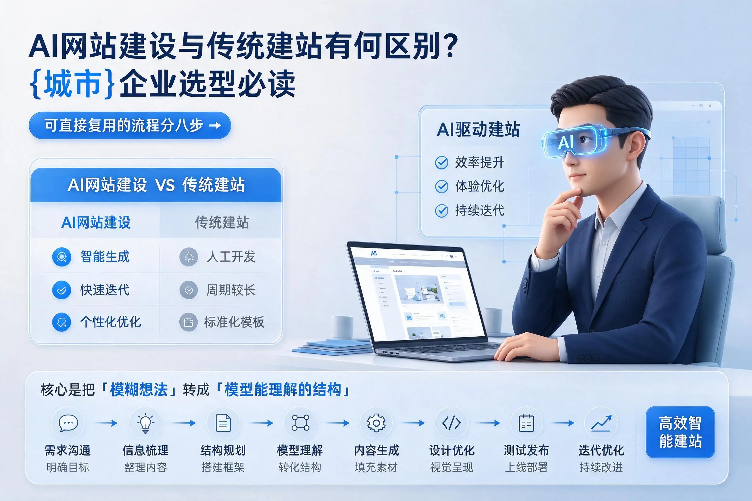 AI网站建设与传统建站有何区别?铁门关企业选型必读