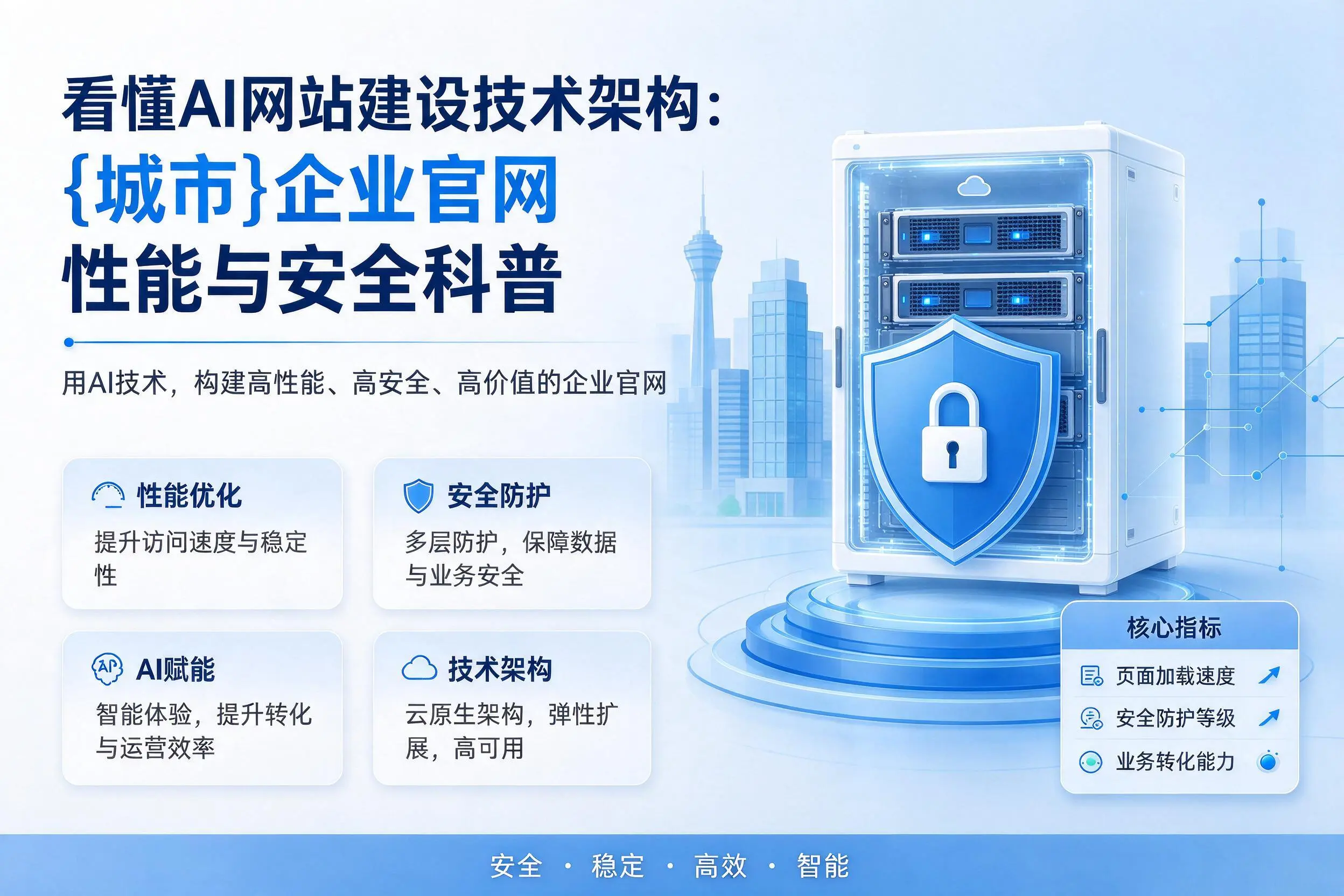 看懂AI网站建设技术架构：铁门关企业官网性能与安全科普