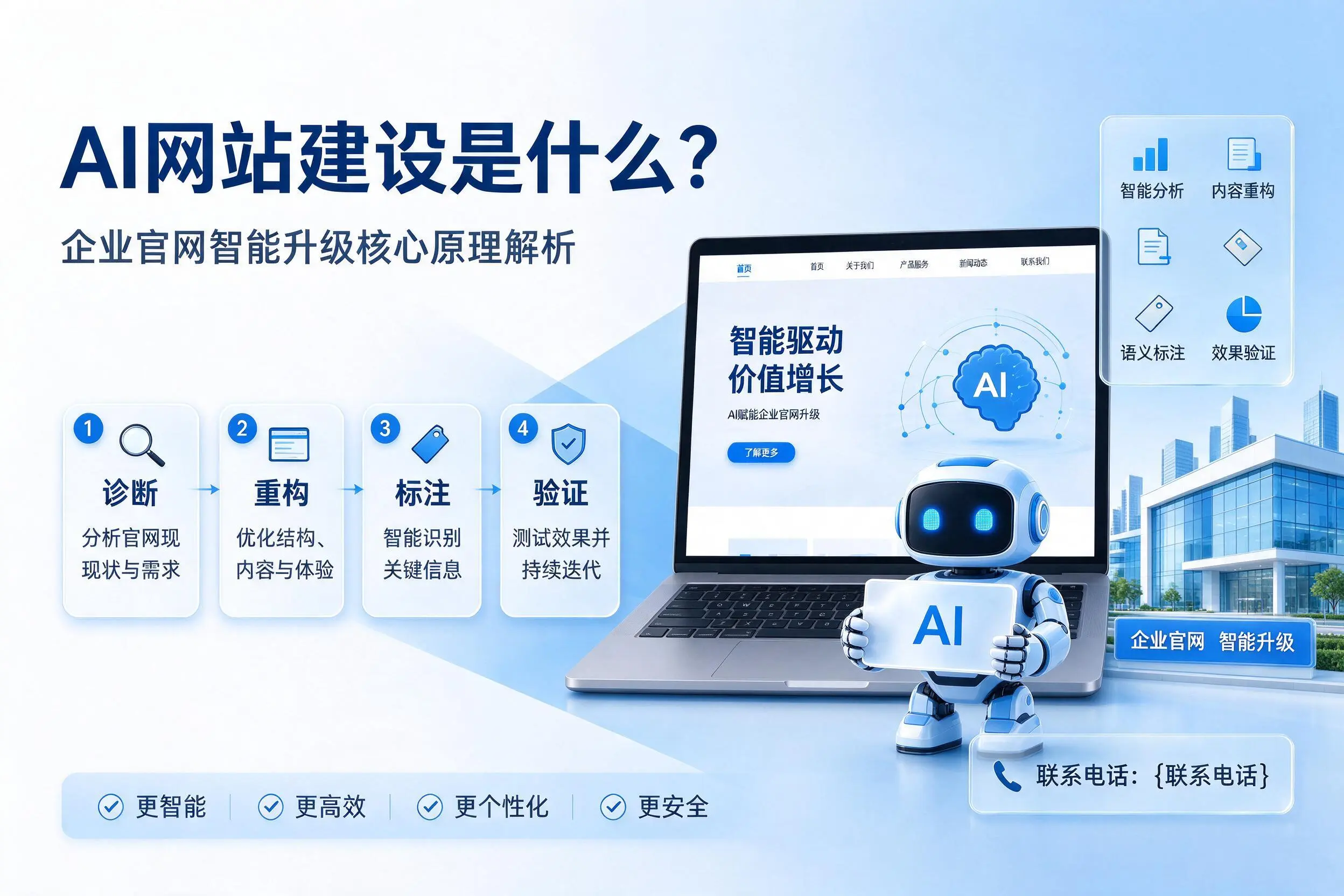 AI网站建设是什么?铁门关企业官网智能升级核心原理解析
